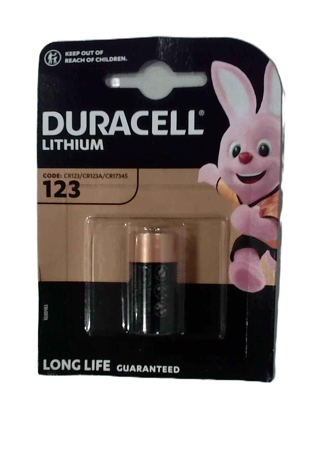 Duracell Ultra DL123 3V Lithium Camera Battery