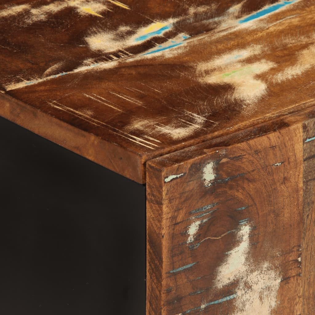 Bathroom Wall Cabinet Multicolor Rustic Solid Reclaimed Wood 13x15x19 Inch Wall-Mounted Storage for Bathroom Vanity Set and Farmhouse Vanity Combo