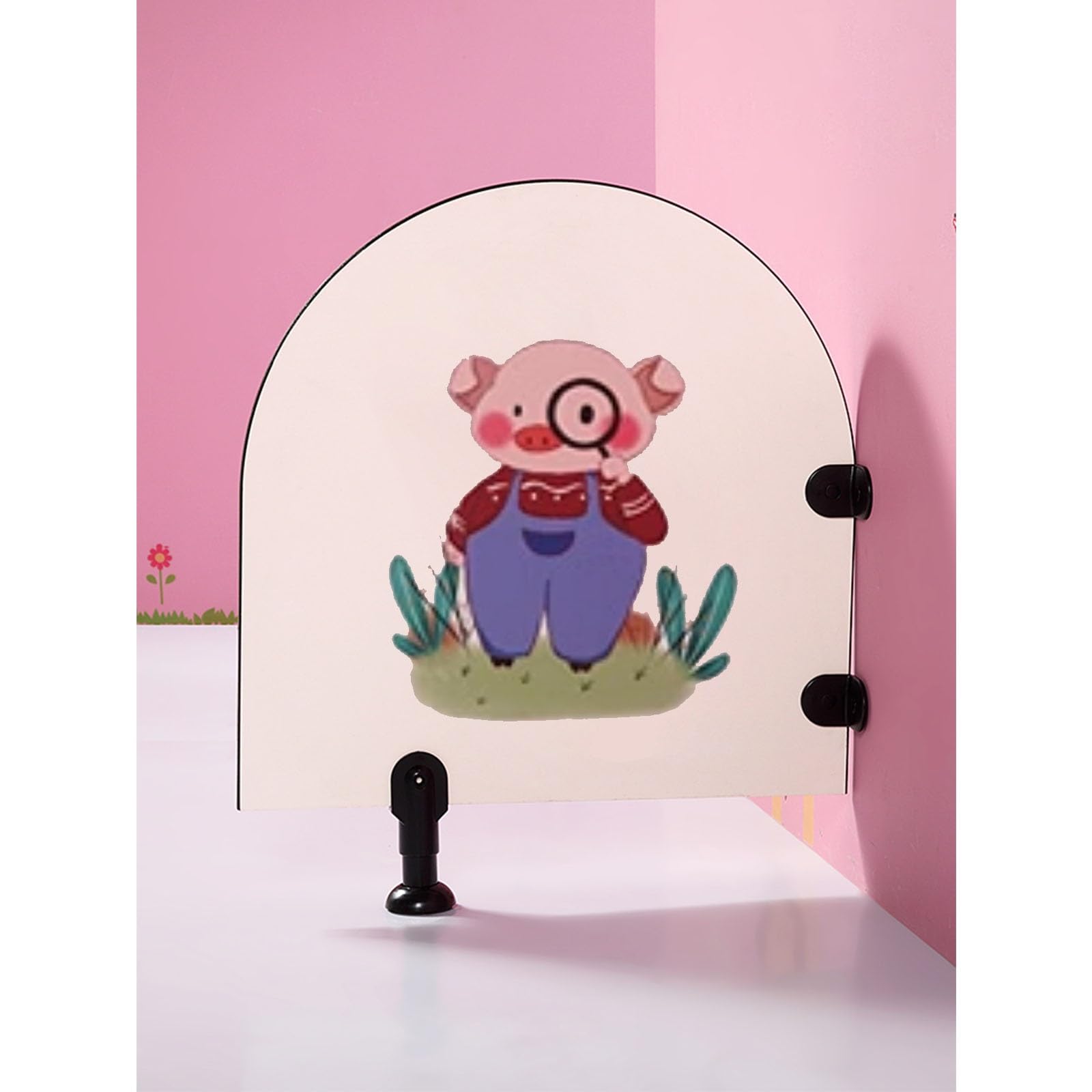 BKSXSOP Kids Urinal Screen, Cartoon Floor-Mounted Partition Panel With Supporting Feet, Toilet Privacy Protection Divider