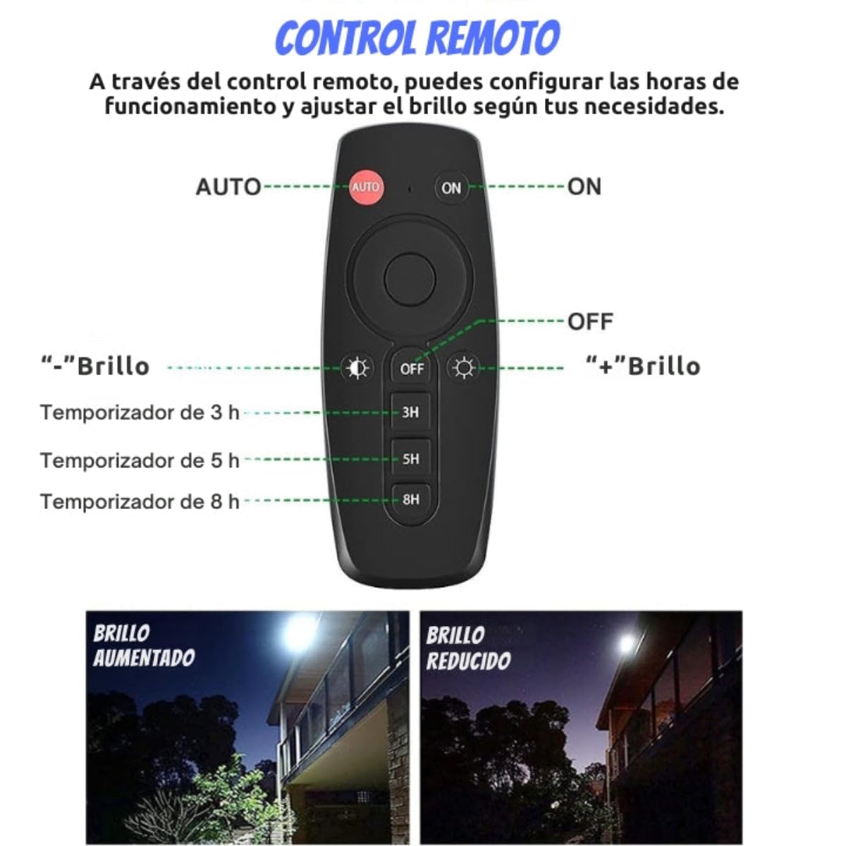 Reflector Solar LED de Alta Potencia Zhuan - 350 Watios - 320 Piezas LED - 6500K - con Panel Fotovoltaico Monocristalino y Batería LiFePO4 para Iluminación Exterior Eficiente y Ecológica