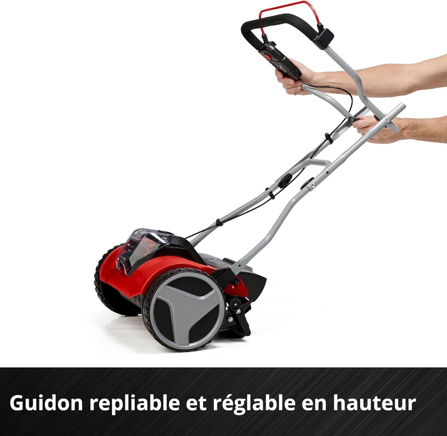 Einhell Tondeuse à Gazon Manuelle sans Fil GE-HM 18/38 Li - Solo Power X-Change (18V, axe de Coupe sur roulement à Billes avec 5 Lames) Livré sans Batterie ni Chargeur