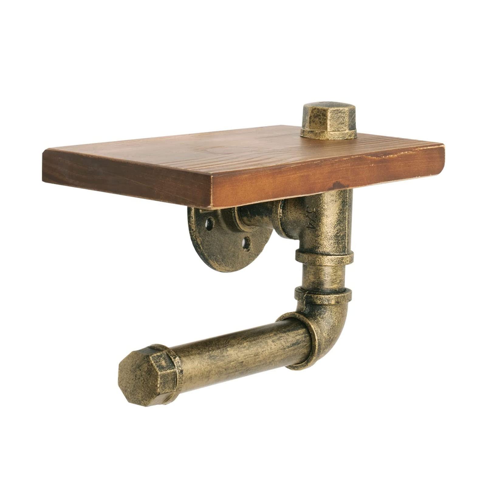 アンティーク　ヴィンテージ　ペーパーラック Amazon｜キッチン ペーパーホルダー ヴィンテージ無垢材の壁紙 タオル