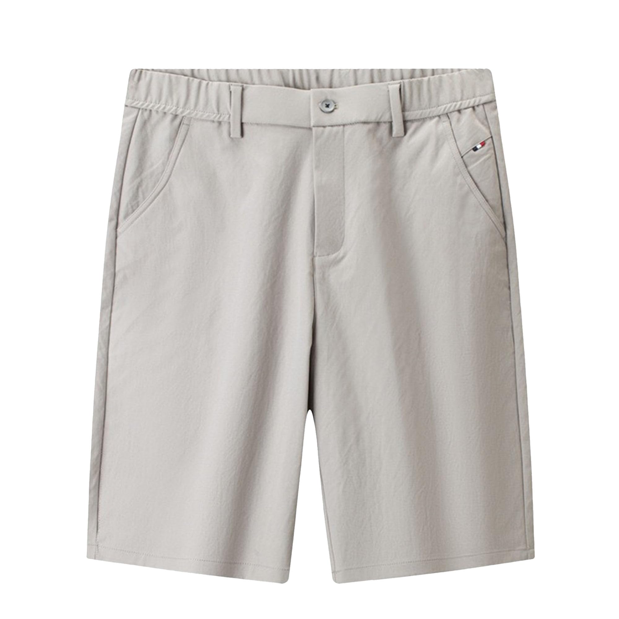 Estate Casual Cinque Quarti Pantaloni Shorts Uomo Business Straight Shorts Loose Fit con Tasche Maschio
