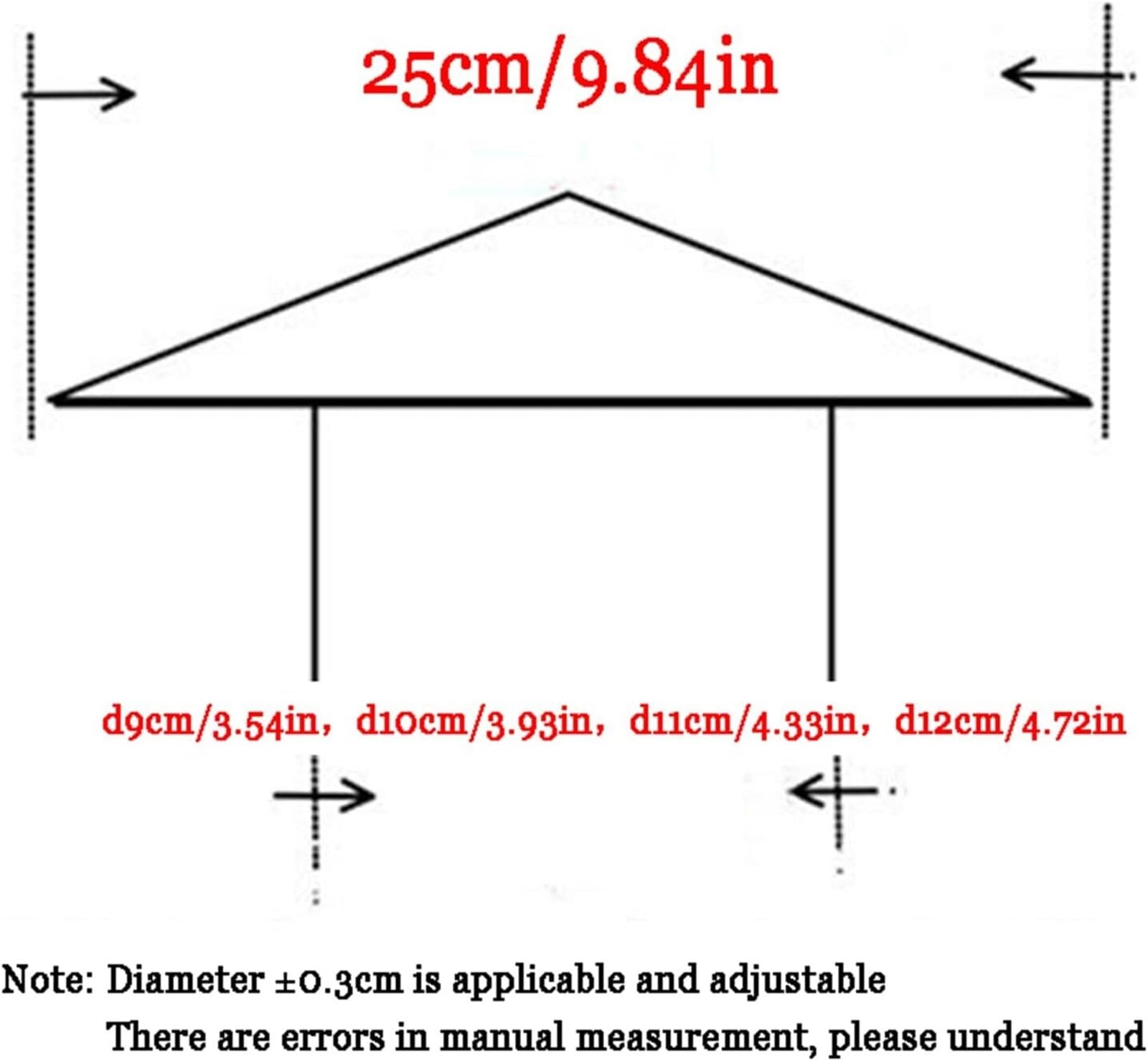 Coperchio di sfiato del camino, cappello in acciaio inossidabile for tubi scarico e condotti tetto (D14 cm/5,51 pollici)(D9cm/3.54in)