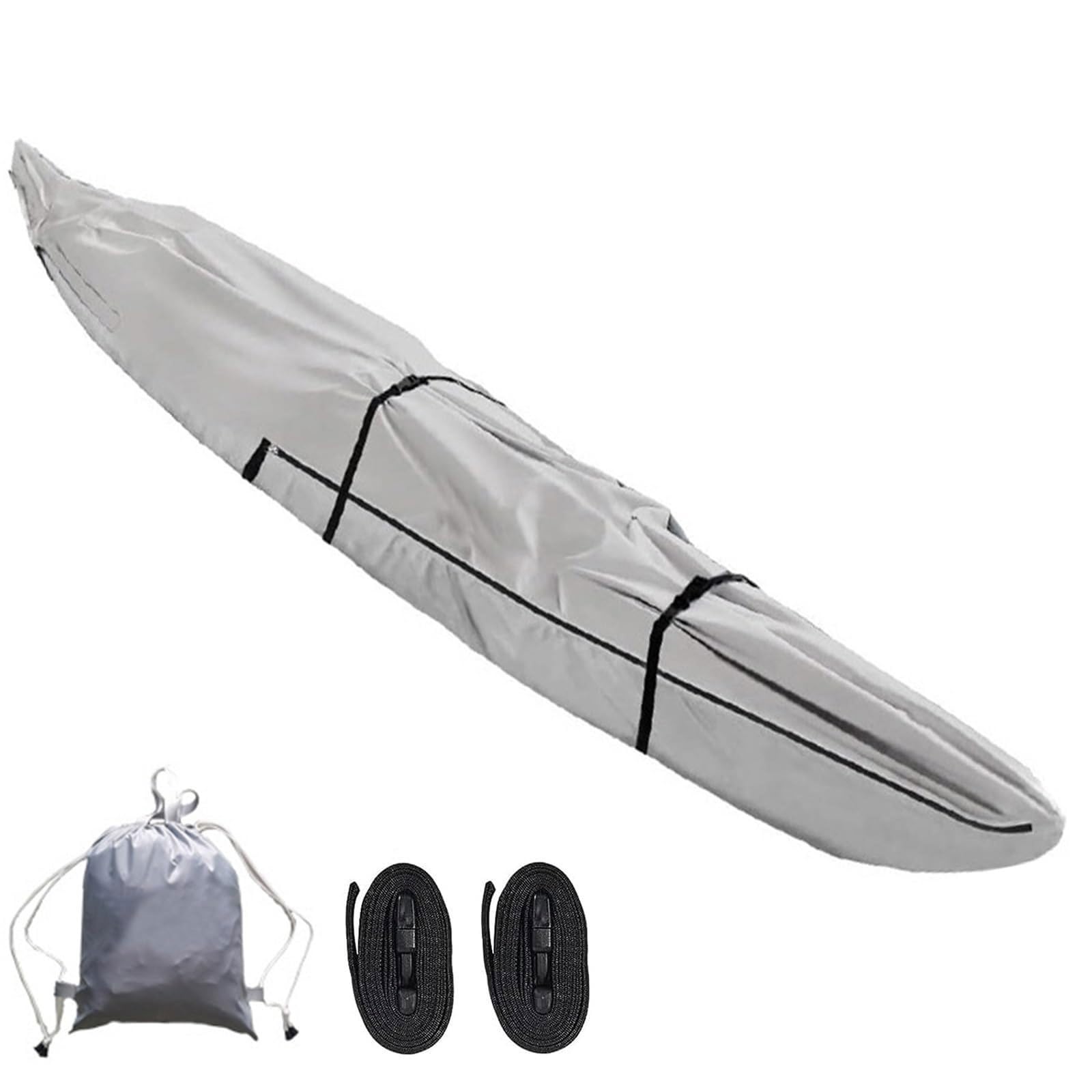 Pokrowiec do przechowywania kajaka, Pokrowiec na kajak kajakowy 10-18FT wielokolorowy(Grey,16FT)