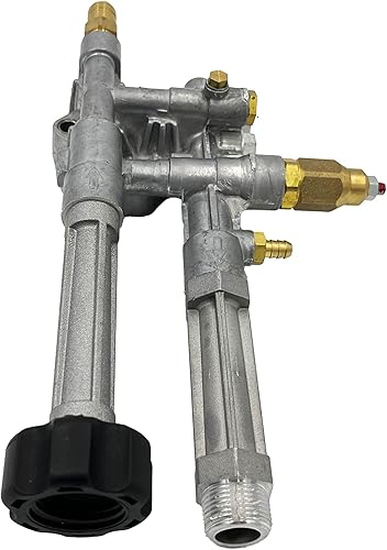 Miniatura 4 de Troy-Bilt boquilla de bomba de repuesto para limpiadores a presión SRMW2.2G26 y RMW2.2G24. El kit incluye juntas, válvulas, inyector químico,