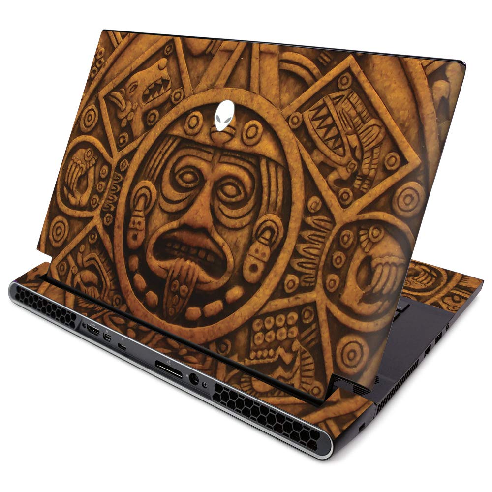 MightySkins Skin for Alienware M15 R2 (2019) - Carved Aztec | Protective, Durable, and Unique Vinyl Decal Wrap Cover | Easy to Apply, Remove, and Change Styles | Made in The USA