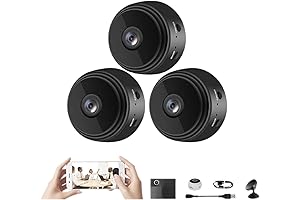Elanphy Hidden Camera 1080P HD Mini Spy Camera, 3-Pack Indoor Outdoor Security Camera