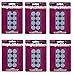 Magic Sliders 8025 Serie 1in. Round, Blue, 6 Pack, 48 Total
