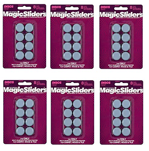 Magic Sliders 8025 Serie 1in. Round Blue 6 Pack 48 Total