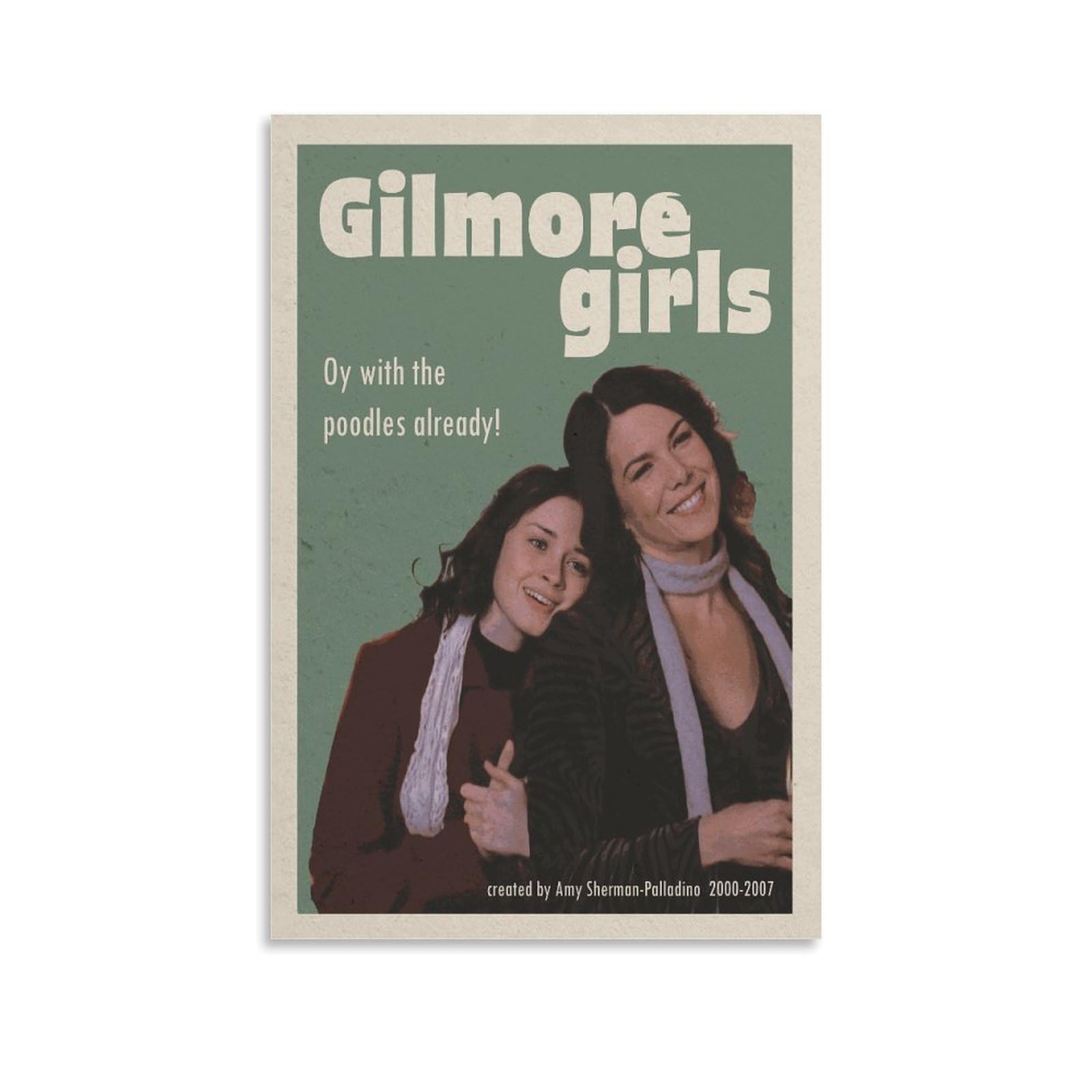ENYPOLIS TV-serie Gilmore Girls 90s vintage posters en prints op canvas, muurkunst poster voor kamerdecoratie, zonder frame, 30 x 45 cm
