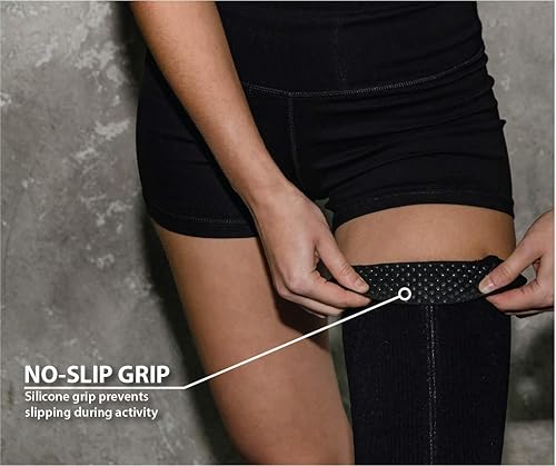 Miniatura 4 de Zensah Manga de compresión para muslos, soporte para isquiotibiales, envoltura cuádruple para hombres y mujeres, ideal para correr, deportes,