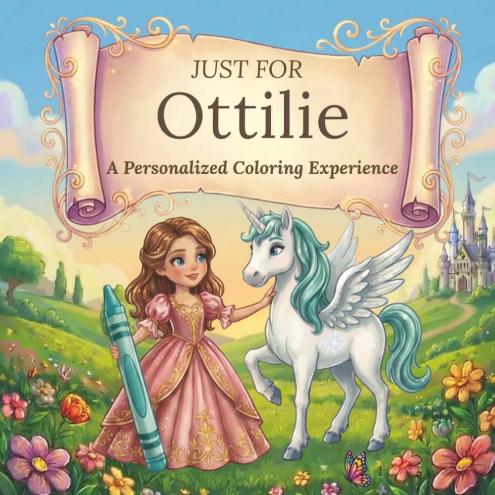 Just for Ottilie: A Personalized Coloring Experience: 50 total coloring pages | 28 coloring pages featuring Ottilie's name | 22 coloring pages themed for girls (Personalized Coloring Book Series)