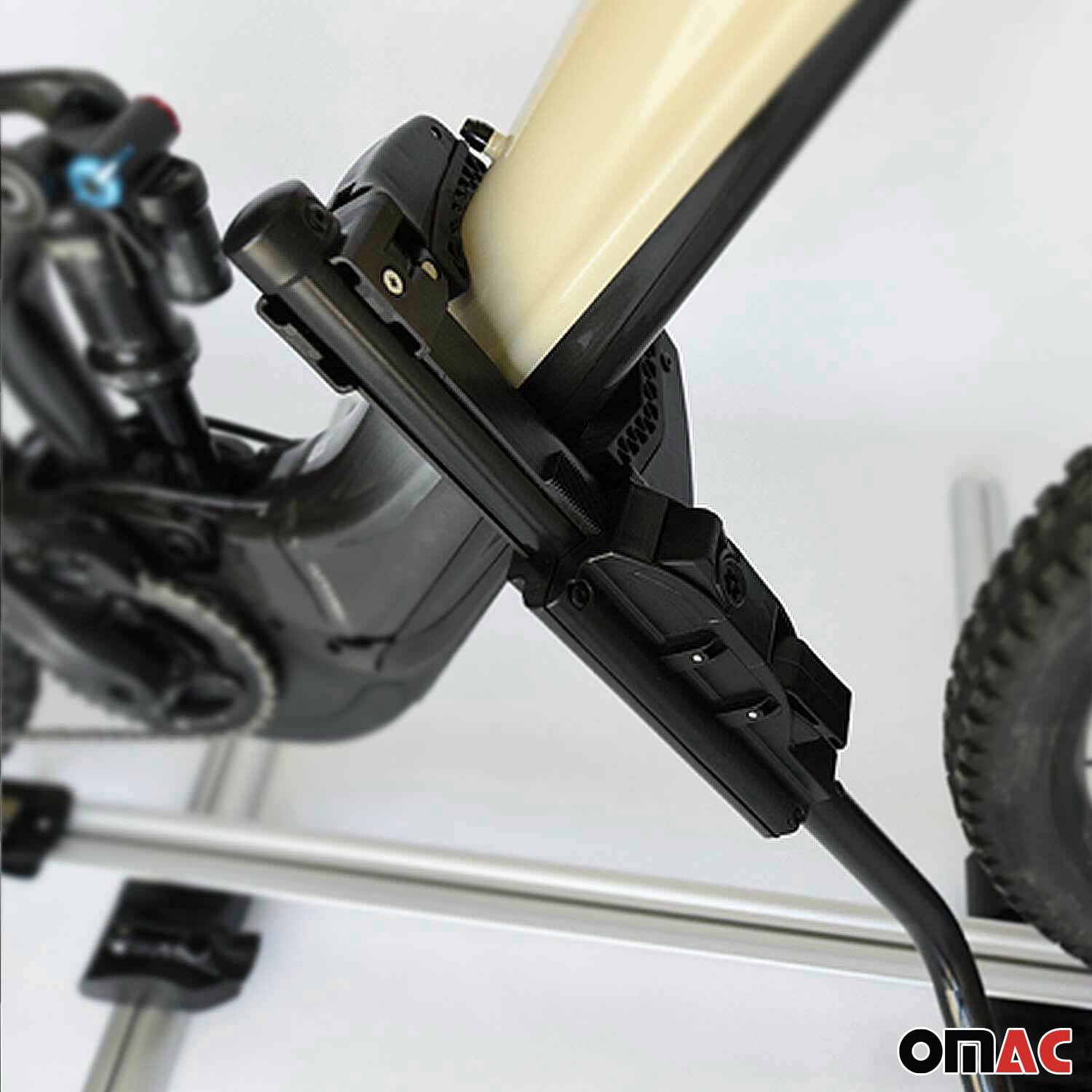 Farad P-Style - Portabici da tetto per auto, fino a 25 kg, in acciaio certificato ABE, universale per tetto, portabici con serratura, set da 2