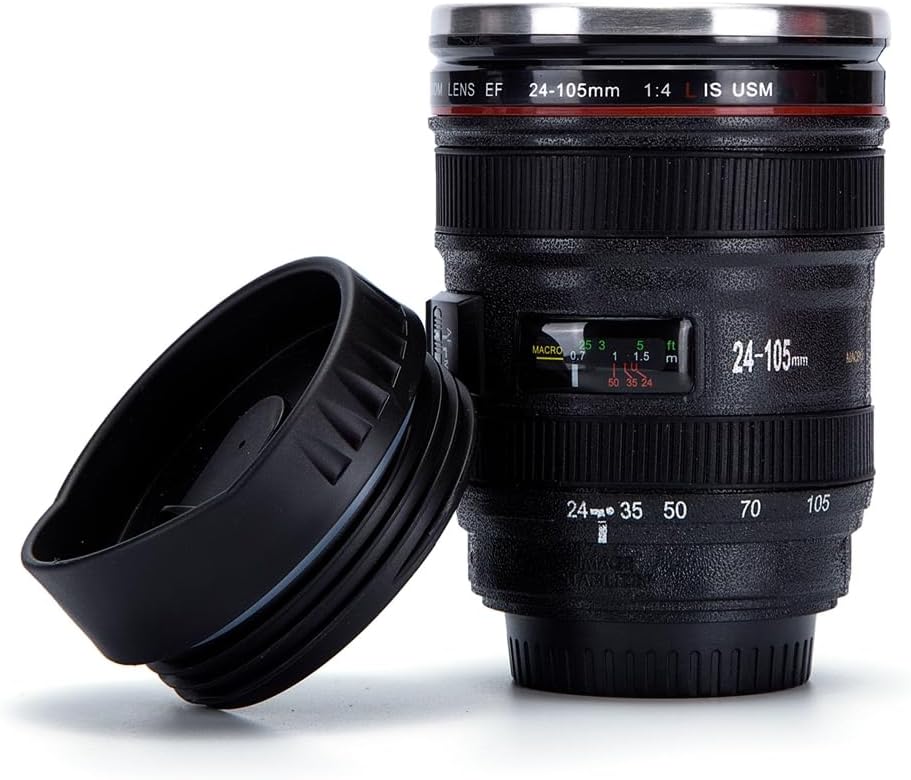 Camera Lens Coffee Mug,Stainless Steel Insulated Maldives Ubuy