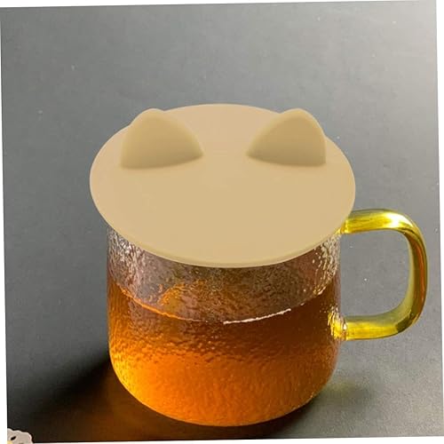 Miniatura 5 de Cubierta de taza de silicona con orejas de gato, tapa de tapa de taza de café de ilicono de grado alimenticio para taza de café y té