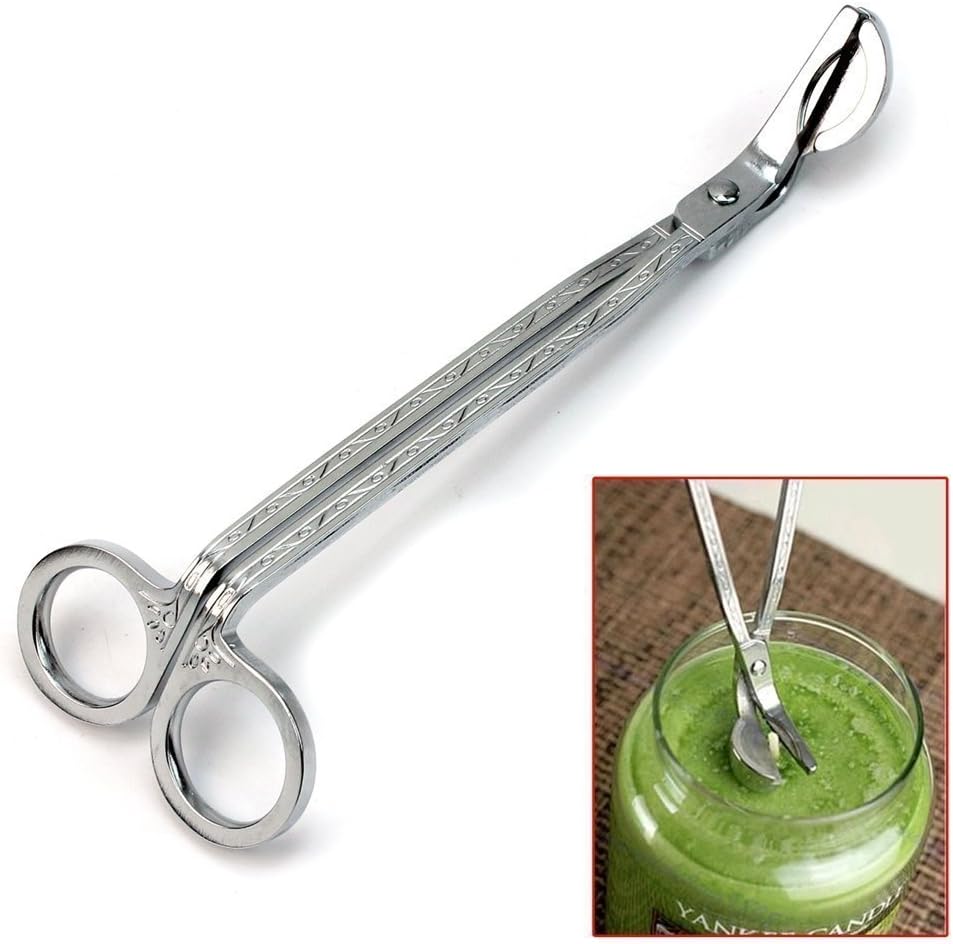 STONCELCandle Trimmer Wick Catcher Stainless Steel, Grey