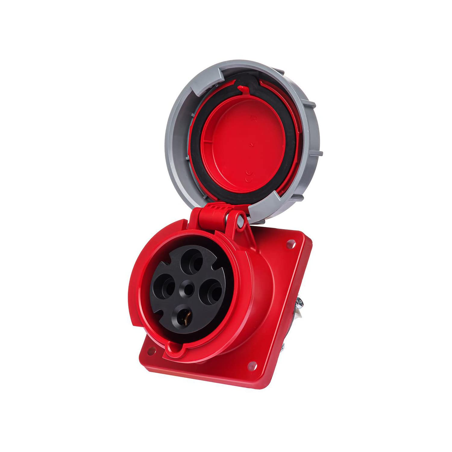 PC eLECTRIC 03852 bases encastrement inclinées à basse tension, Code heure 6, IP67 – 63 a-​3p + t-​380/​415 V