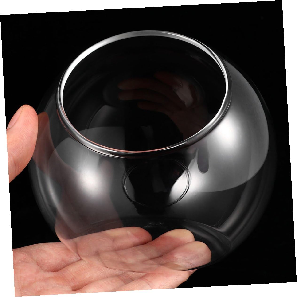 INOOMP Set da 3 Terrari in per Piante Grasse e Bromelie, Design Moderno Inclinato, Apertura Facile senza Bave, per Decorazioni Casa e Regali