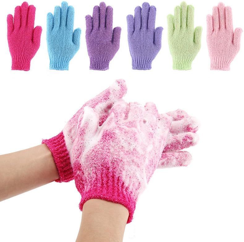 Exfoliating Glove, Exfoliating Mitt, Exfoliating Gloves, 6 Pairs