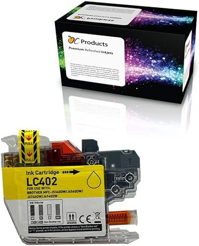 Miniatura 3 de OCProducts - Cartucho de tinta de repuesto compatible para Brother LC402, color negro para MFC-J5340DW MFC-J6540DW MFC-J6740DW MFC-J6940DW