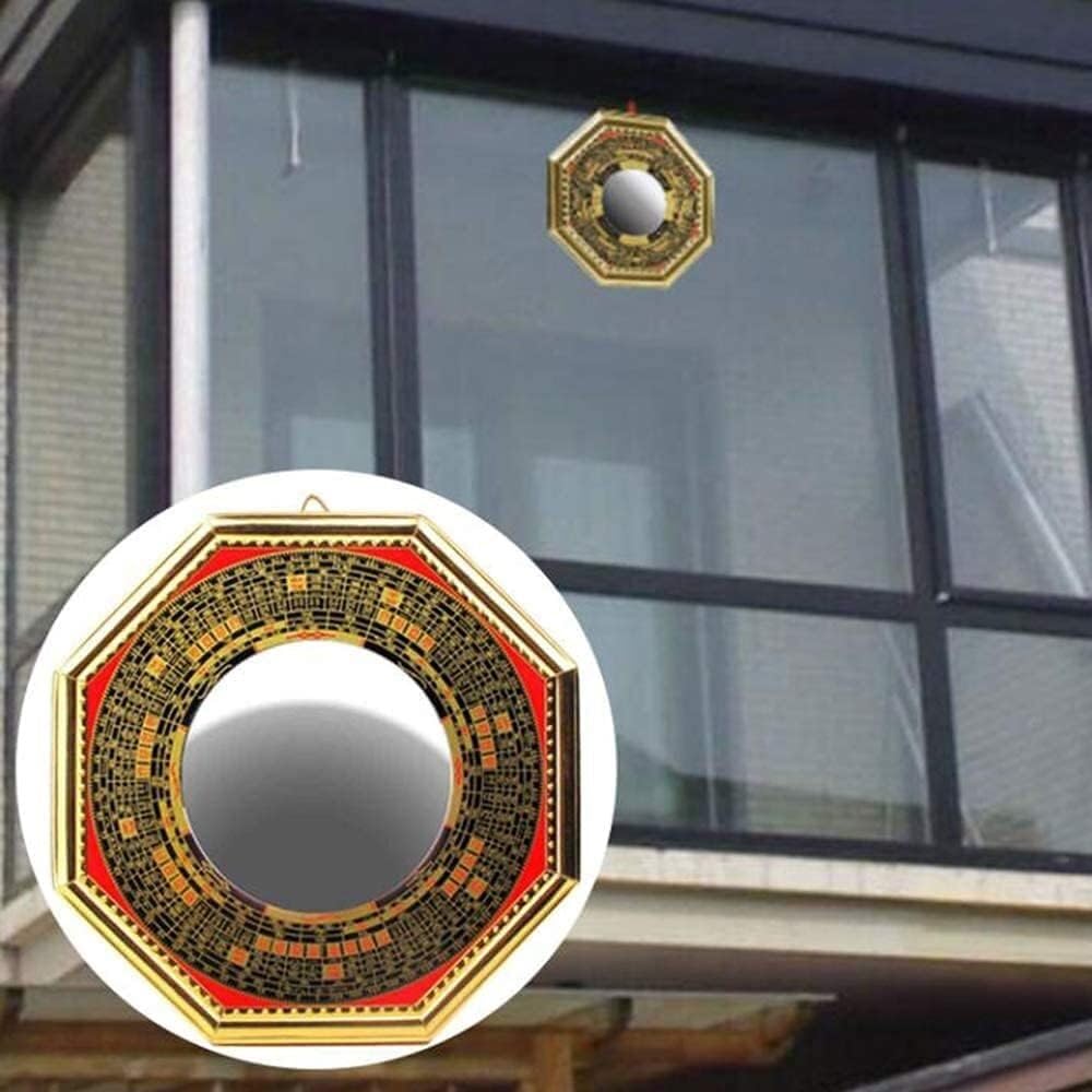 Lustro Bagua Feng Shui, Chińskie tradycyjne dekoracje lustrzane Feng Shui Bagua lustro wklęsłe, wypukłe