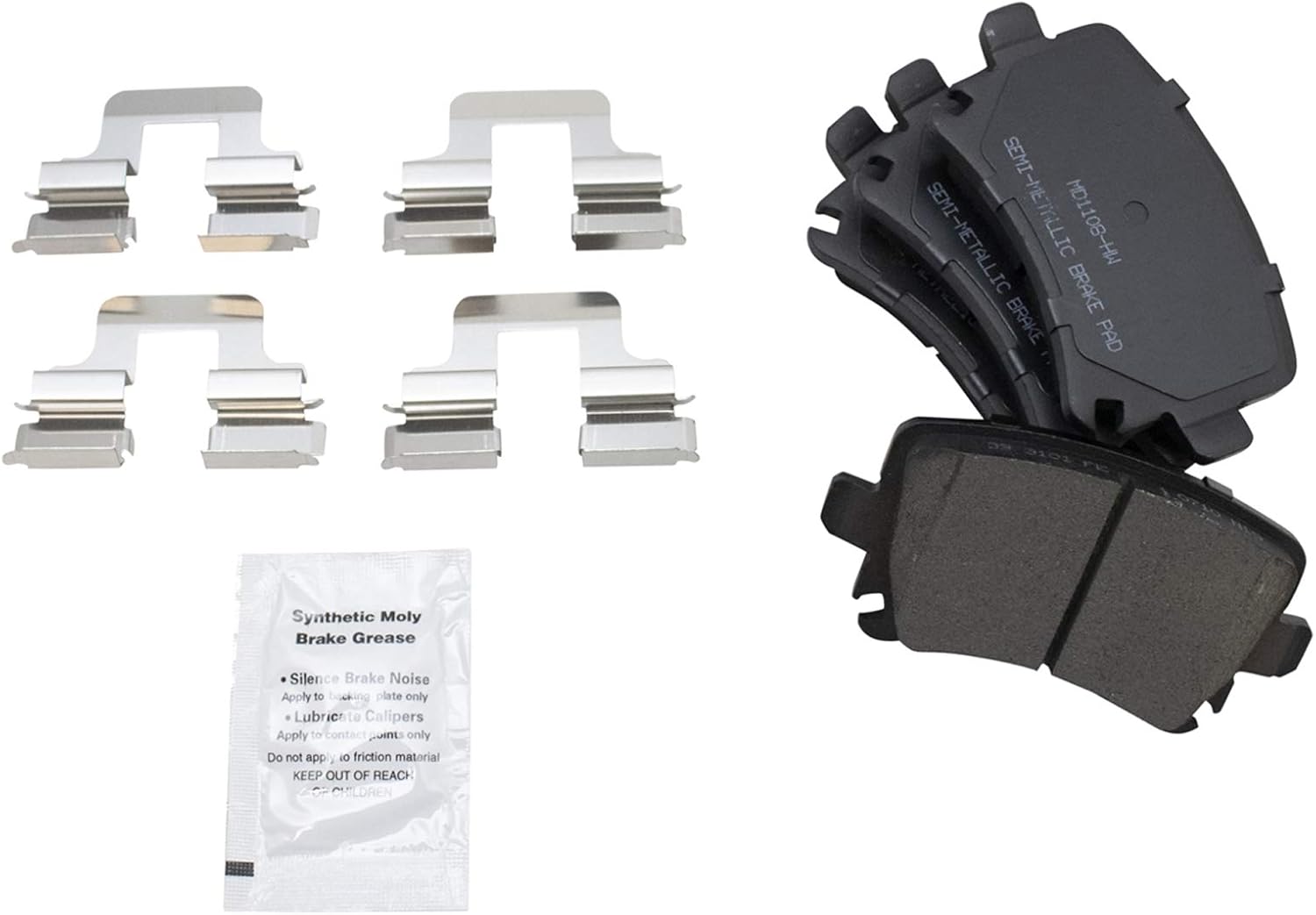 TRQ Front and Rear Brake Pad and Rotor Set Semi Metallic Drilled Slotted G Coated Rotors Compatible with 2005-2010 Volkswagen Jetta 2008 Rabbit