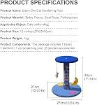 12 Inch Cat Tree Tower , Starry Sky Theme , Petits meubles de chat à l'espace-sauvegardant avec le poste de Scratching & Pendentifs Star Moon -Condo pour les petits chats intérieurs sous 4kg