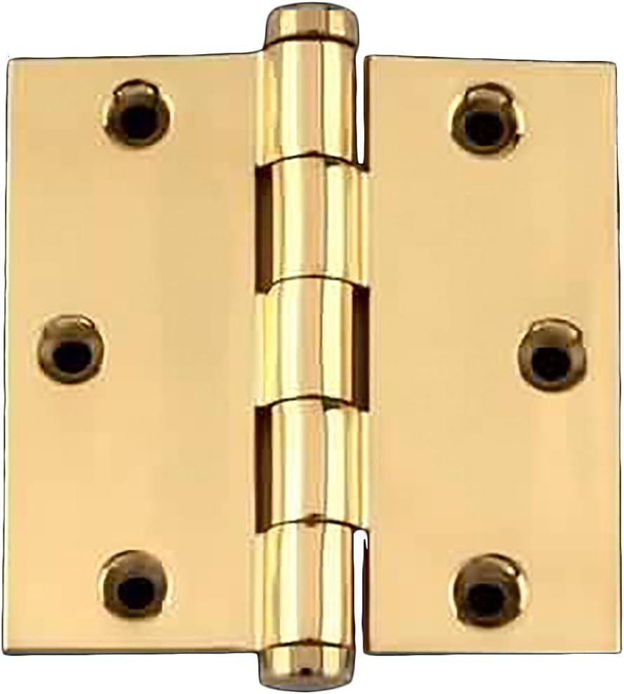 Renovators Supply Manufacturing Brass Door Hinge 3.5 in Kitchen