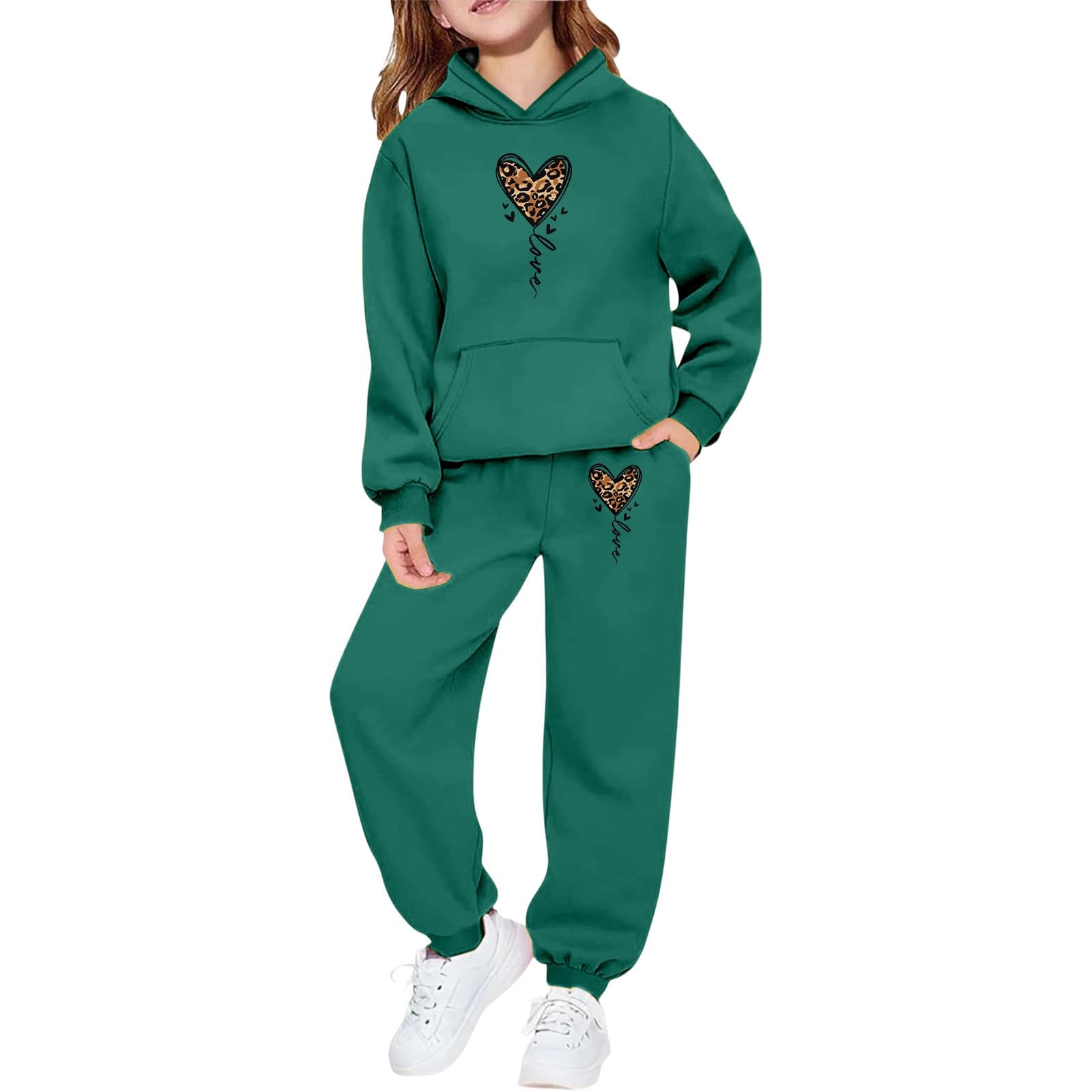 Tenue décontractée chaude enfant pour jeux et sorties léopard