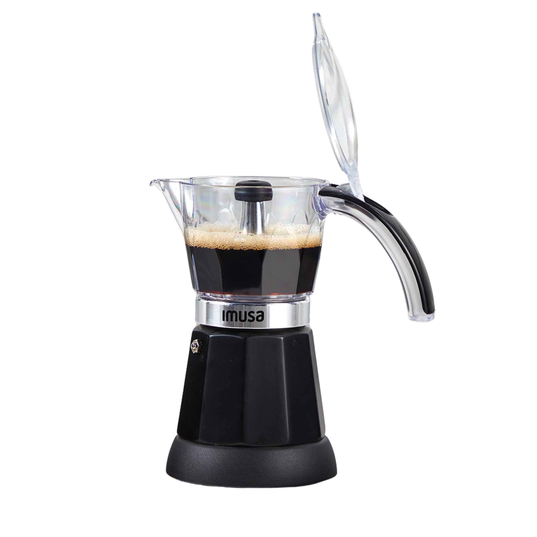 Imusa 6 or 3 Cup Electric Espresso Maker Black Coffee Machine for Cuban Coffee, Moka and Espresso Drinks