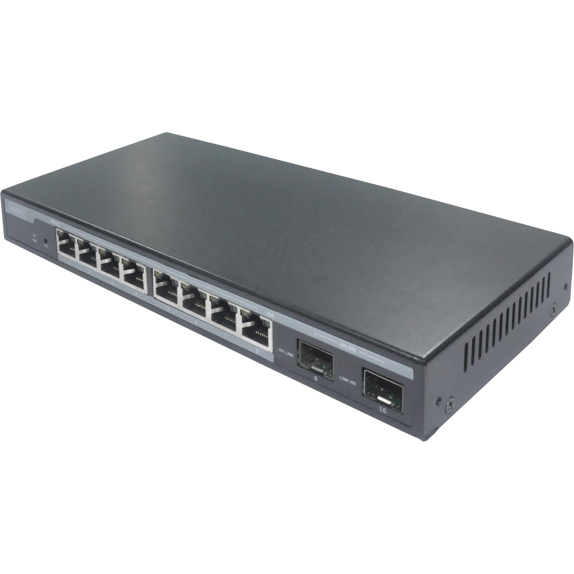 DIGITUS L2 managed 8-Port Gigabit PoE-Switch + 2 SFP