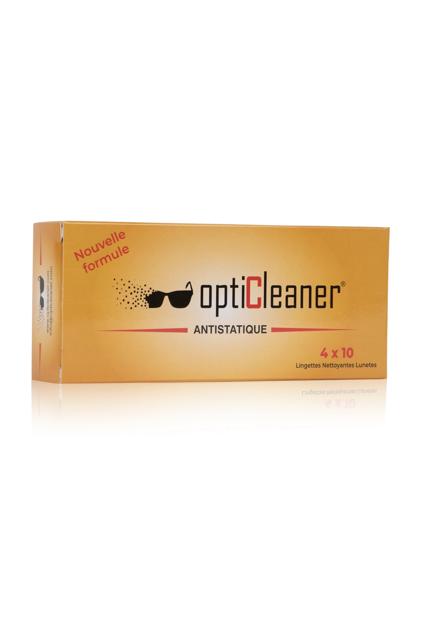opticleaner since 2003 Gözlük Temizleme Mendili 4 Adet 10 lu kutu (40 Adet)