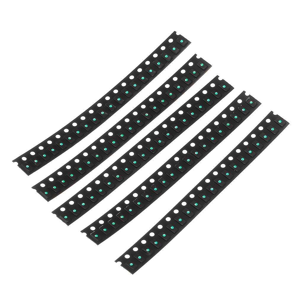 BliliDIY 1000 Pezzi 5 Colori 200 Ciascuno 1206 Assortimento Diodi Led Kit Diodi Led Smd Verde/Rosso/Bianco/Blu/Giallo