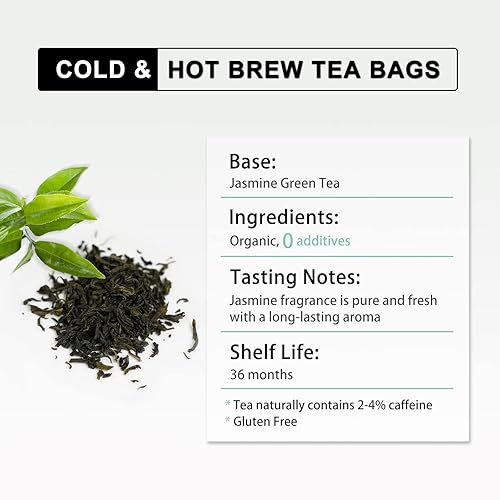 Miniatura 2 de RIANTEA Bolsas de té orgánico frío 36 unidades (té verde jazmín)