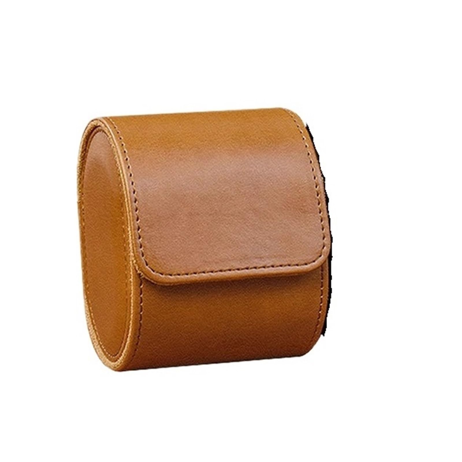 ZHSOAO 2pcs Retro Single Watch Bag Leather Box Portable Travel Case Gift Storage Organizer And Display for Men & Women