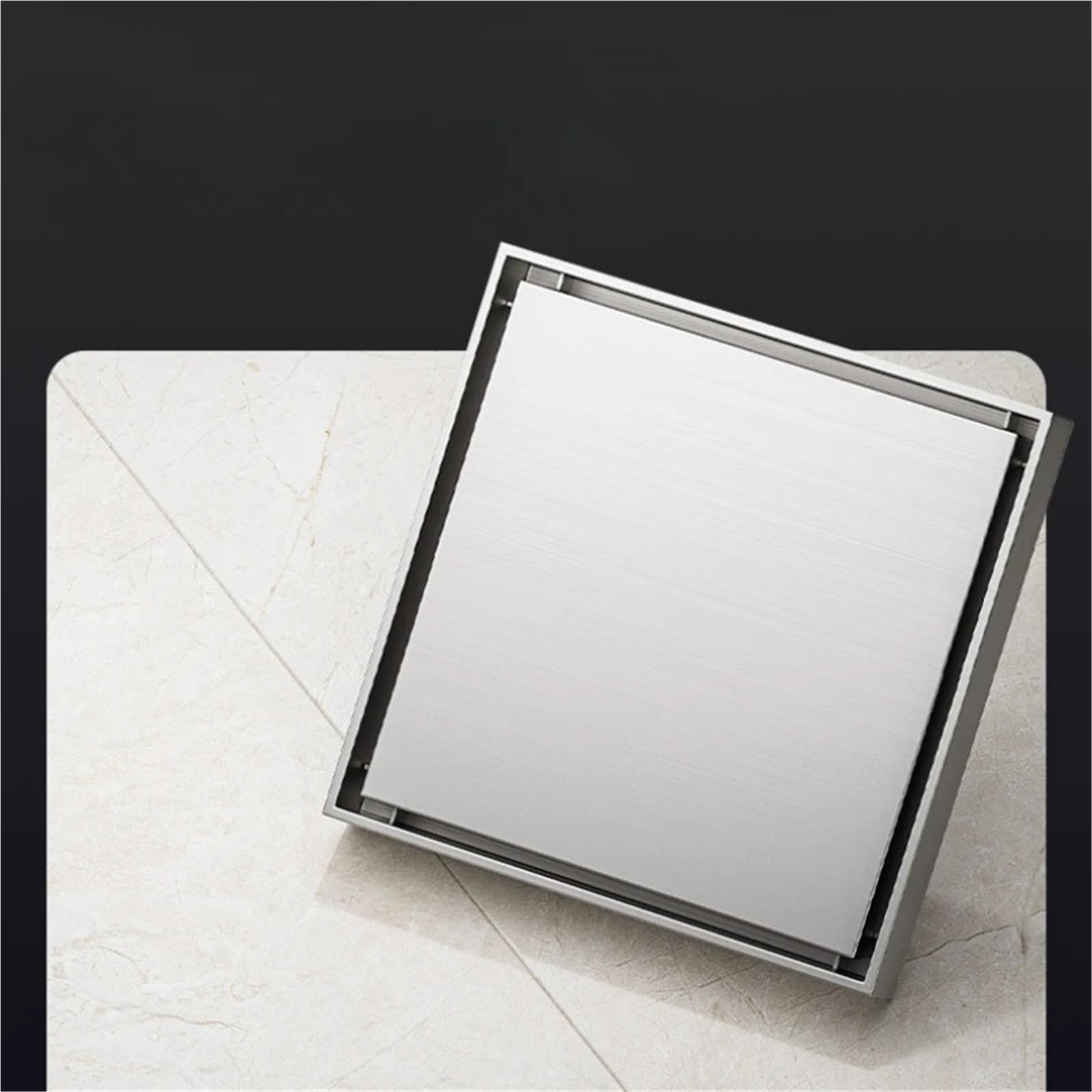 Desague Ducha Baño Oculto con Incrustaciones de ladrillo Drenaje Piso Acero Inoxidable 304 Engrosado Disponible en hoteles