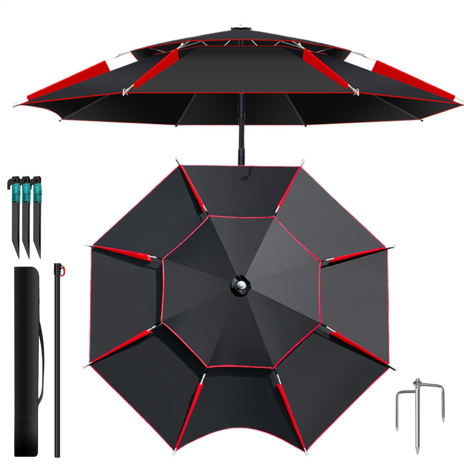 Outdoor Patio Umbrella Large Folding Heavy Duty