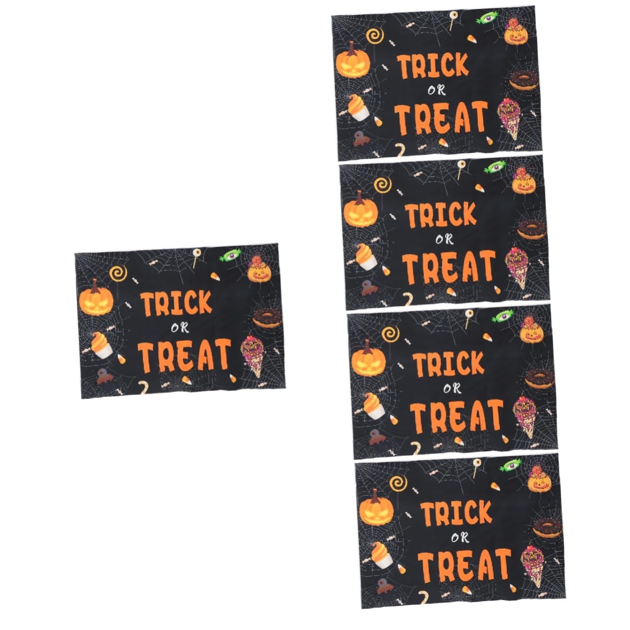 HOMSFOU 5stücke Halloween Fotohintergrund Dekoration Für Partys Strapazierfähiges Material Für Fotoshootings Bringt Spaß Und Freude Zur Halloween-Feier Einfach Zu Transportieren Und