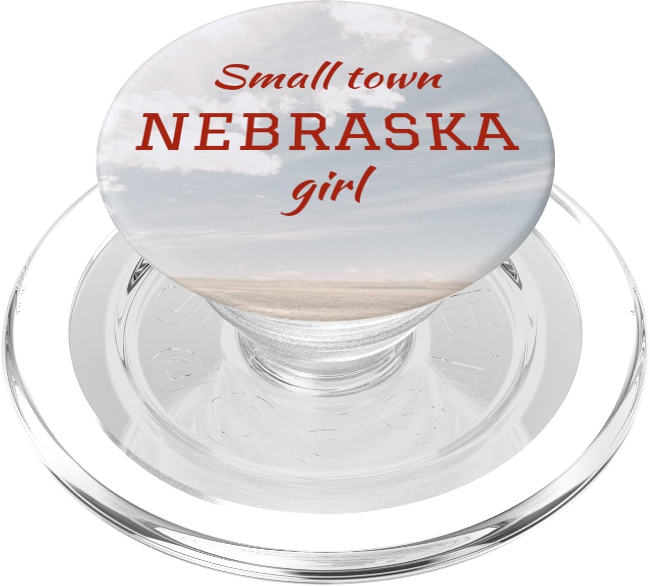Nebraska Girls Pop Socket White Mount Mobile Phones Tablet PopSockets PopGrip for MagSafe