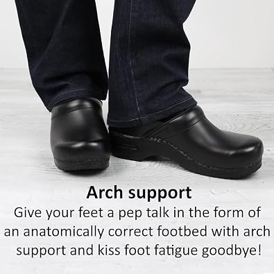 Sanita Lodge Slide Slipper Clogs for Men & Women - Removable Footbed, Made of Natural Wool Slip On Mules