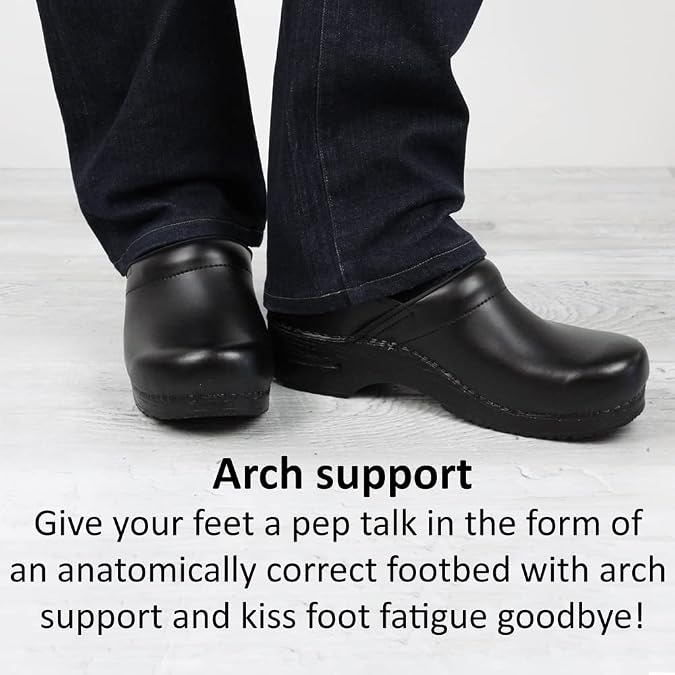 Sanita Lodge Slide Slipper Clogs for Men & Women - Removable Footbed, Made of Natural Wool Slip On Mules