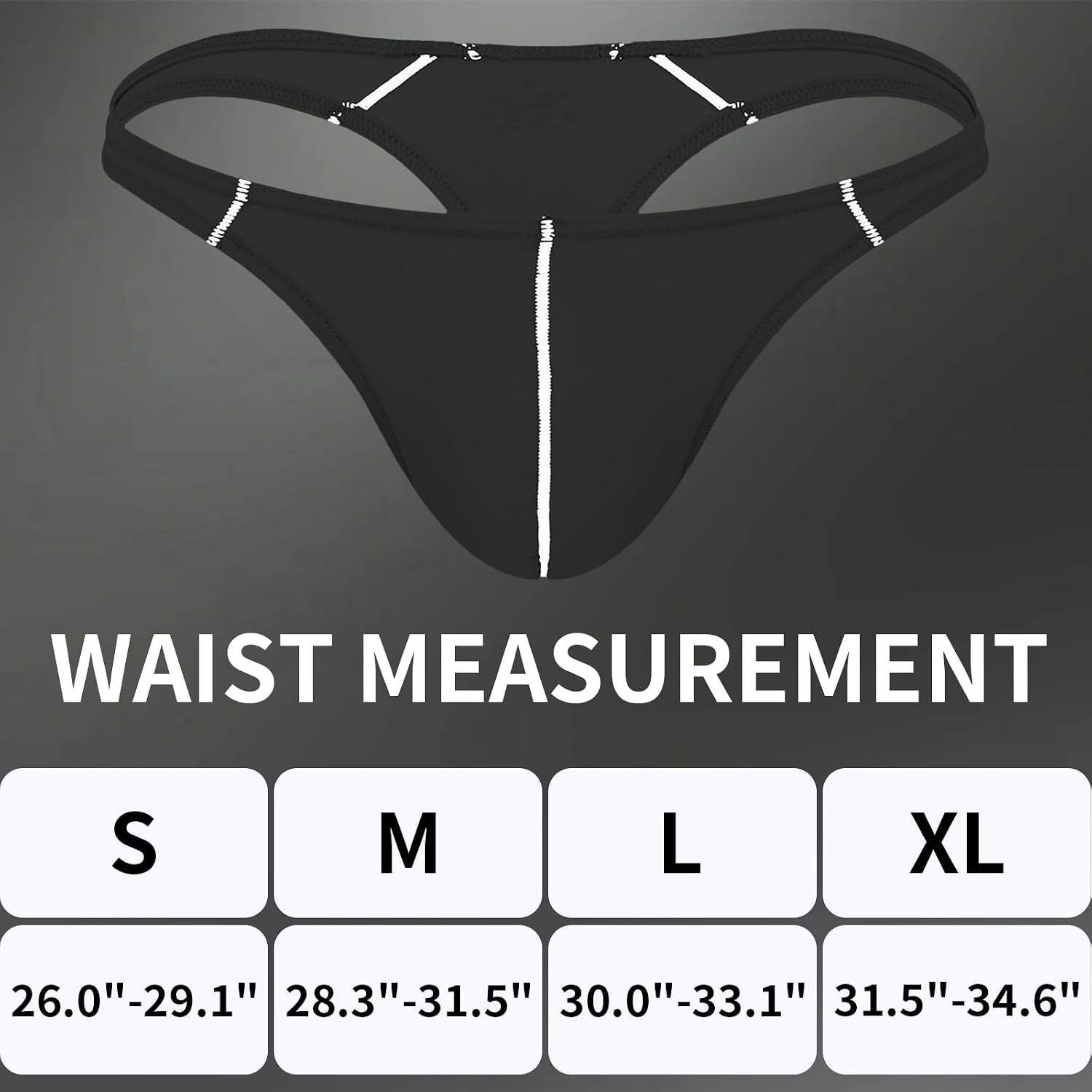 KAREN SPACE Ice Silk Sexy Men's Thong Underwear, Athletic Supporters for Men