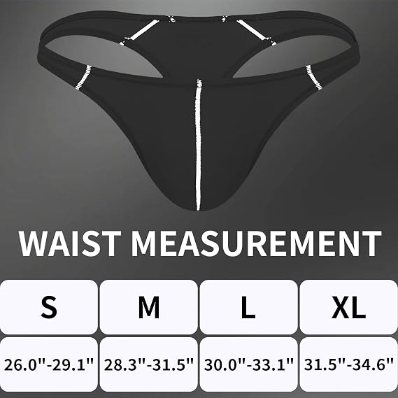 KAREN SPACE Thong Sexy T-Back Underwear Low Waist G-String Comfortable and Breathable