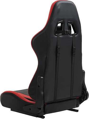 Miniatura 9 de Asientos de carreras, rieles de doble deslizamiento, asientos universales de carreras con almohadas de cintura para cuello y cintura para simulador