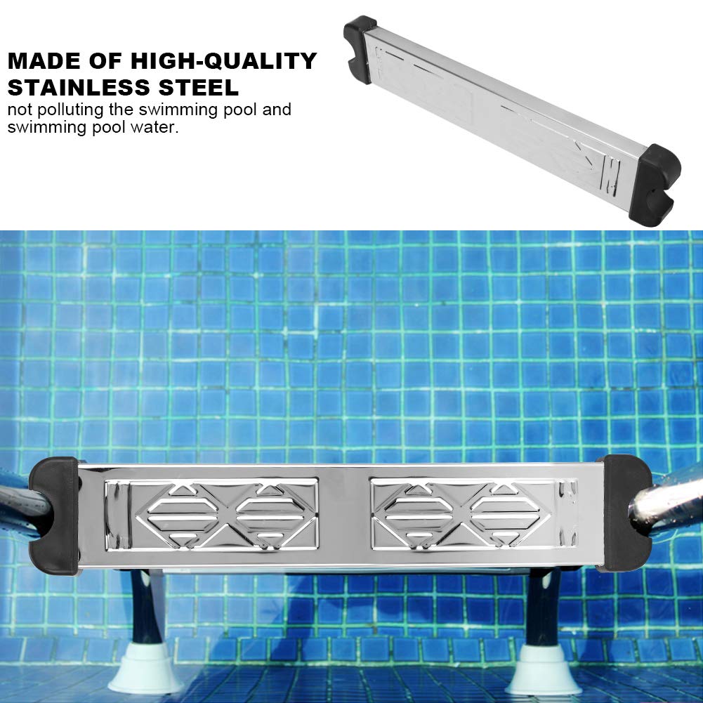 Marches d'échelle de Piscine – Marche de Natation avec pédale en Acier Inoxydable, Solide, Durable, Conception antidérapante for Le Sol et Le sous-Sol