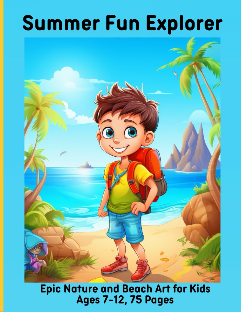 Summer Fun Explorer: Epic Nature and Beach Art for Kids Ages 7-12, 75 Pages
