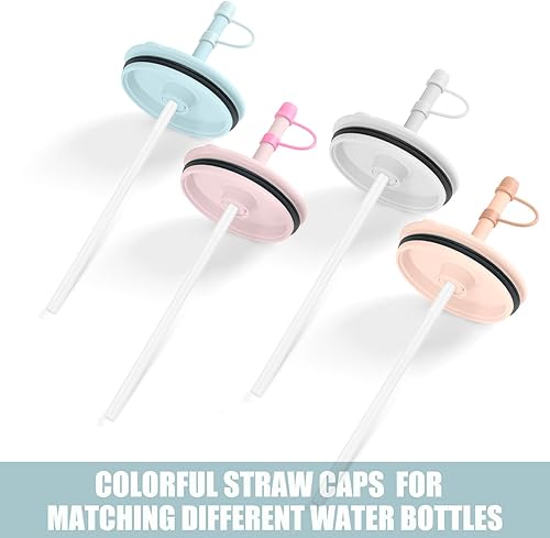 Miniatura 6 de Greant Paquete de 7 popotes compatibles con vaso Hydro Flask de 32 onzas, a prueba de polvo, compatible con vaso Hydro Flask de 32 onzas y 40 onzas,