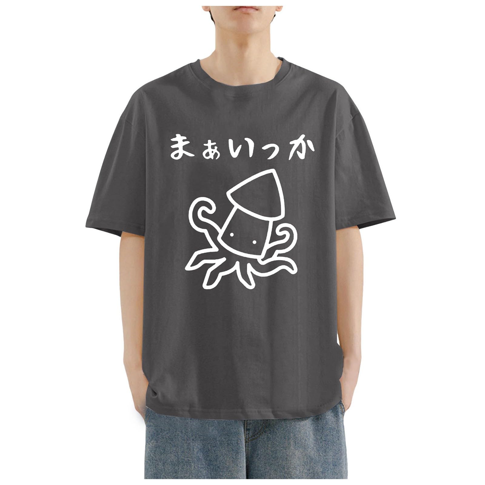 Amazon | [KELIHAWK] まあいっか tシャツ メンズ 半袖 夏服 丸首