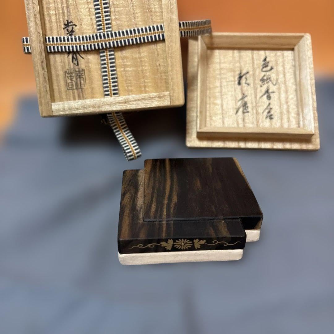 茶道具 黒柿　楽香合 Amazon.co.jp: 茶道具 黒柿 楽香合 : おもちゃ